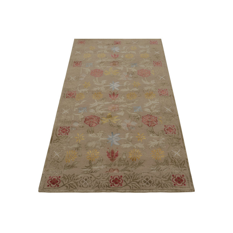 Hand Woven Wool Area Rug, Rectangle 3' x 6'