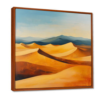 " Sunlit Desert Dunes "
