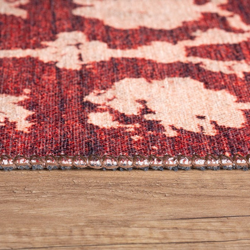 Luxurious Machine Washable Area Rug, 4.9 x 7.5 Feet, 100% Polyester, 1850 g/m², Pile Height: 0.2 inches | Eco-Friendly Recycled Poly Cotton Backing | Perfect for Living Room & Bedroom, Soft and Durable Design