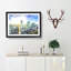 Skyline of Warsaw in Poland - Picture Frame Painting Print-56705542-56705541