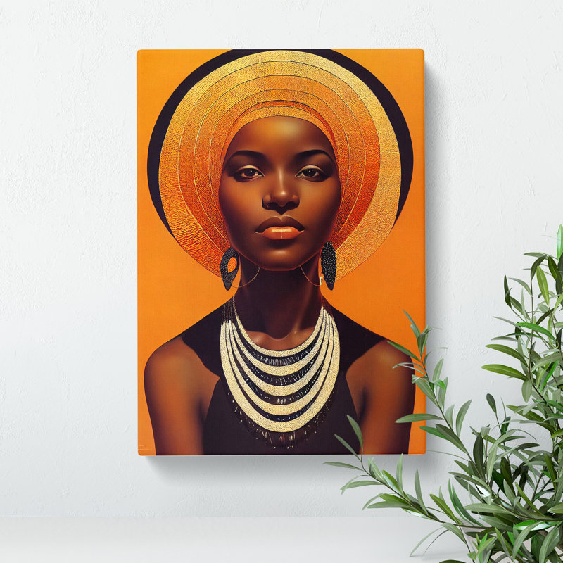 Portrait Of A Royal Woman No.4 - Wrapped Canvas, 50cm H x 35cm W x 3cm D