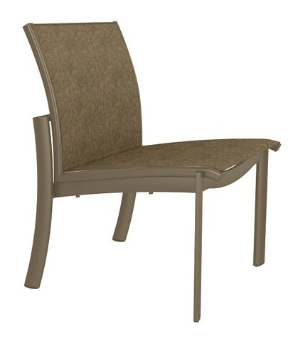 Kor Outdoor Dining Side Chair, Moab, Gold Coast