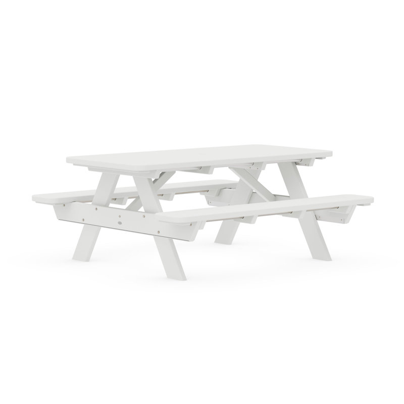 Table de pique-nique 72 po POLYWOOD Park, Blanc