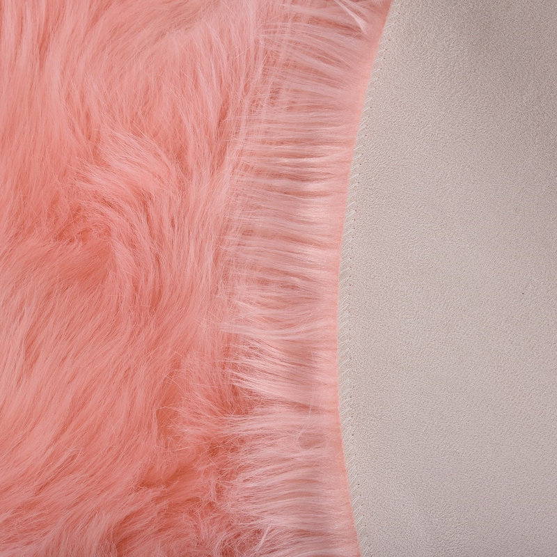 Faux Sheepskin Indoor Rug, Round 3'