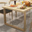 Table de salle à manger en bois massif de style nordique-109921193