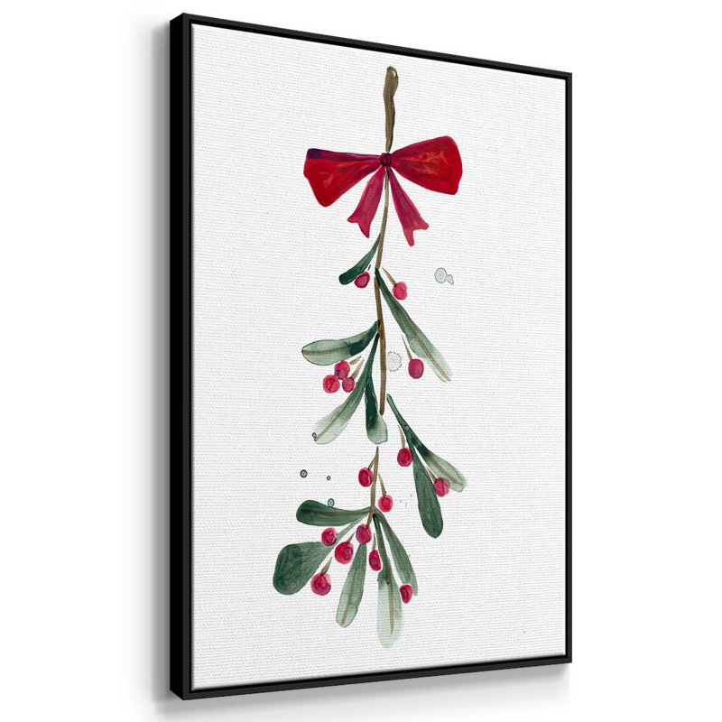 Warm Winter Wishes VI-Framed Gallery Wrapped Canvas, Cadre noir, H 25 po x l 17 po x P 1,5 po