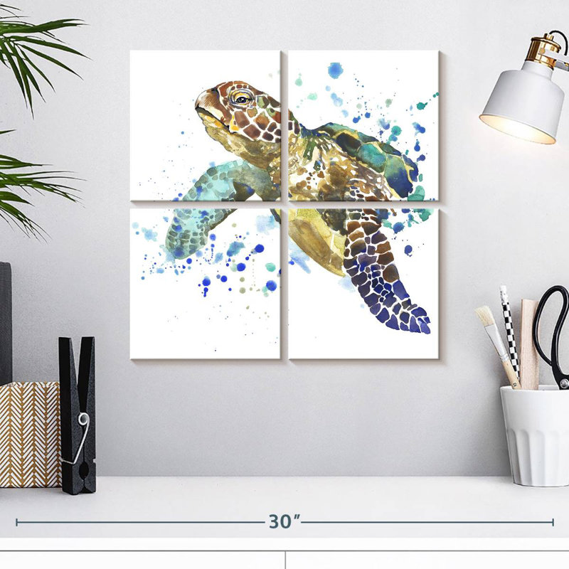 Tortue de mer Brampt, H 18 po x l 18 po