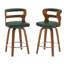 Tabouret de comptoir pivotant rembourré avec structure en bois manufacturé Deshunda-1979614895