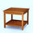Longs Peak Eucalyptus 2-Shelf Side Table