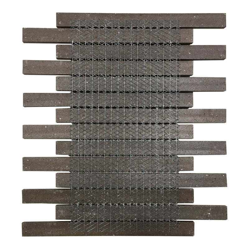 Hosowari Border 0.77" x 9" Ceramic Linear Mosaic Wall Tile