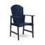 Ensemble de 2 chaises de salle à manger d'extérieur résistantes aux intempéries en bois d'acacia Adirondack-123985558