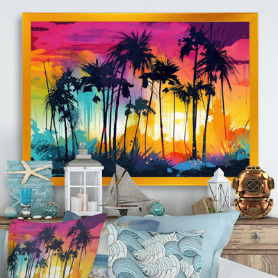 " Vibrant Palm Trees III "