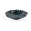 Decorative Round Glazed Pottery Bowl for Home Decor - Modern Wavy Edge Accent Bowl for Coffee Table Styling or Entryway - 16", Blue