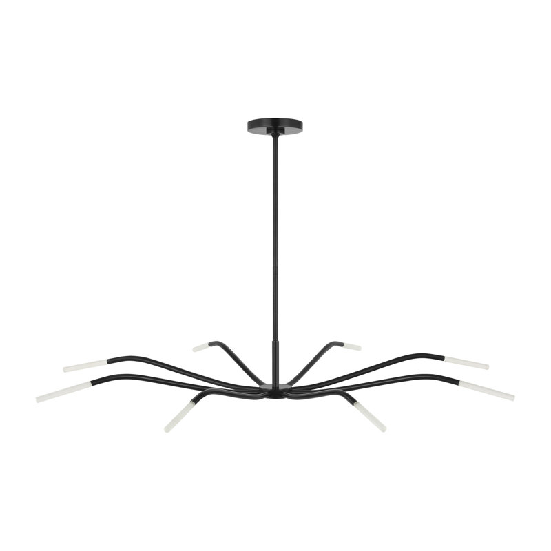 Lajos LED Chandelier, 5.2" H x 50" W x 50" D, Bronze, 8 Lights