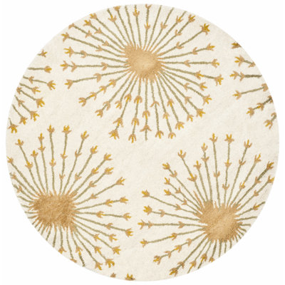Mccullough Hand-Tufted Wool Beige/Gold Area Rug