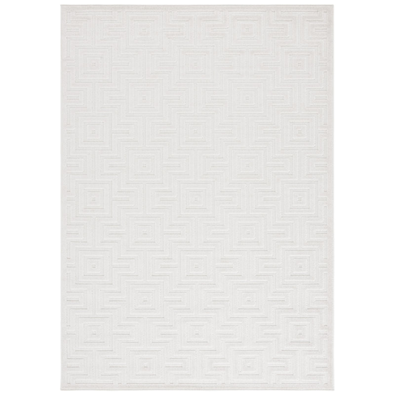 Tapis à motif géométrique Mehjabin Stella, Rectangle 4 pi x 6 pi