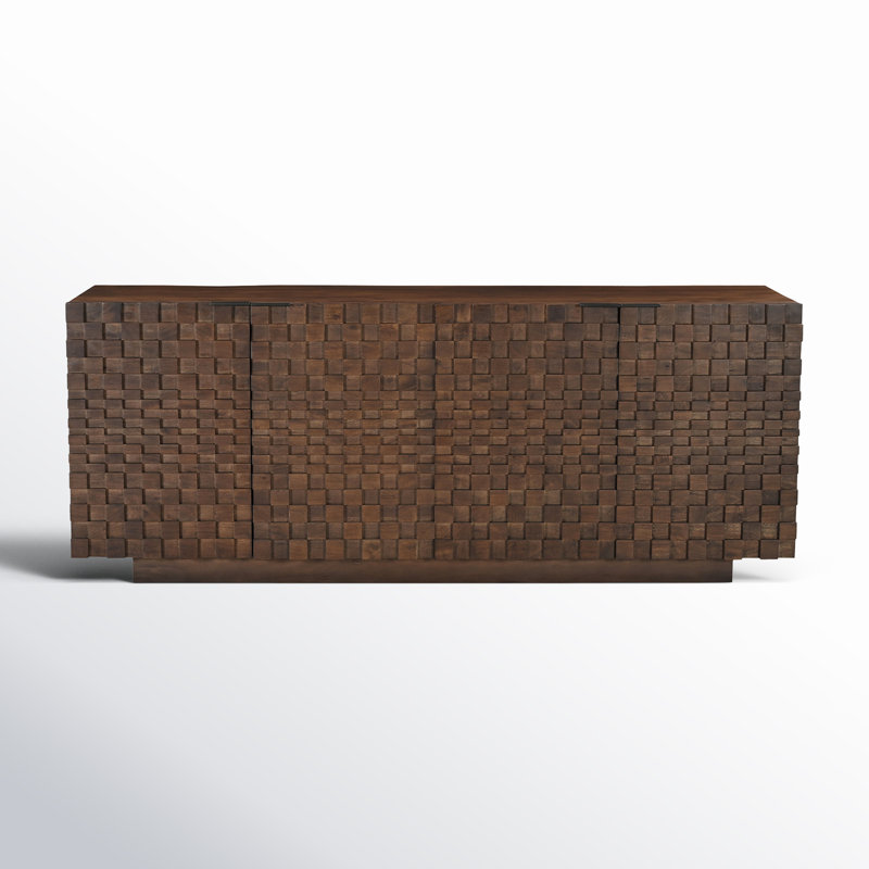 Givens 75" Carved Wood Sideboard