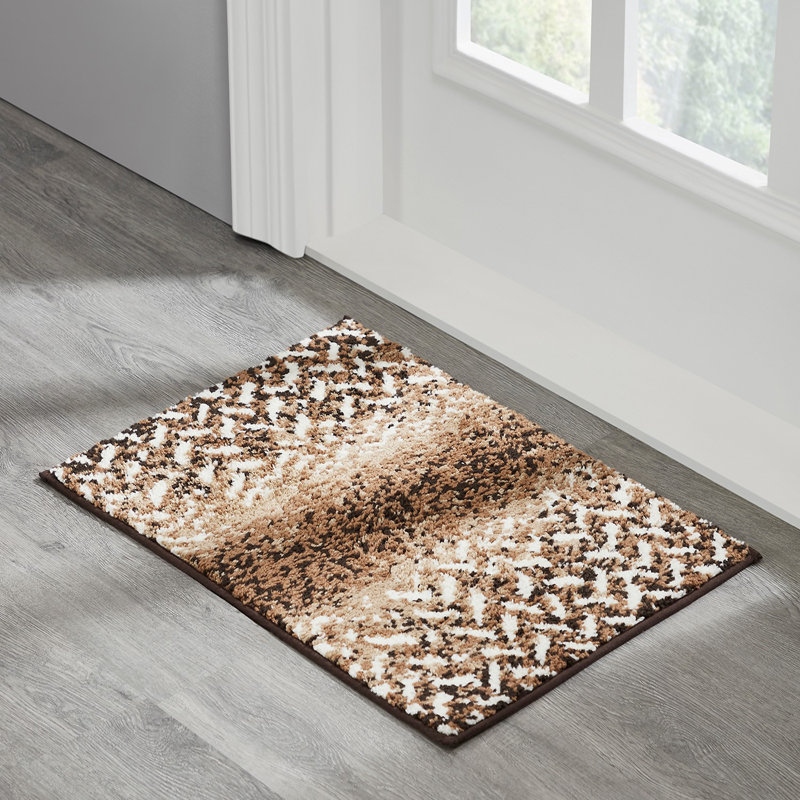 Tapis pour salle de bain Makayley, Gris, Ensemble de 3 pièces (17 po x 24 po | 24 po x 40 