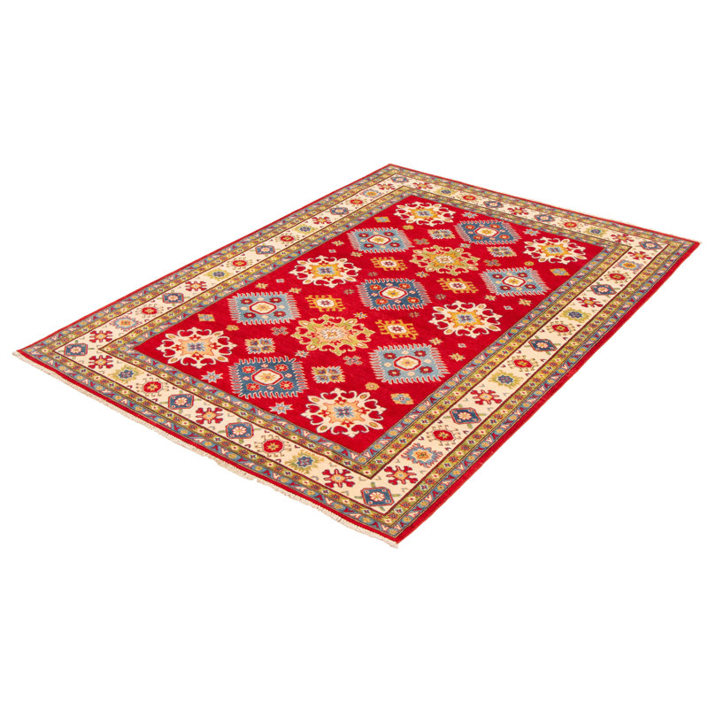 Tapis unique en laine noué à la main 6 pi 9 po x 9 pi 6 po nouvel âge Monicia