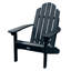 Chaise Adirondack en plastique avec repose-pieds Anette-246642438