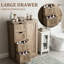 Armoire de rangement de salle de bain gris délavé avec 4 tiroirs et 1 porte-1098412408