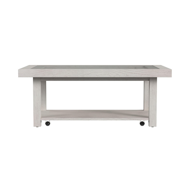 Table basse Jeanne en blanc antique