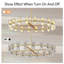 Luminaire suspendu en cristal de fer 1 lumière DEL dorée-225464642-225464640