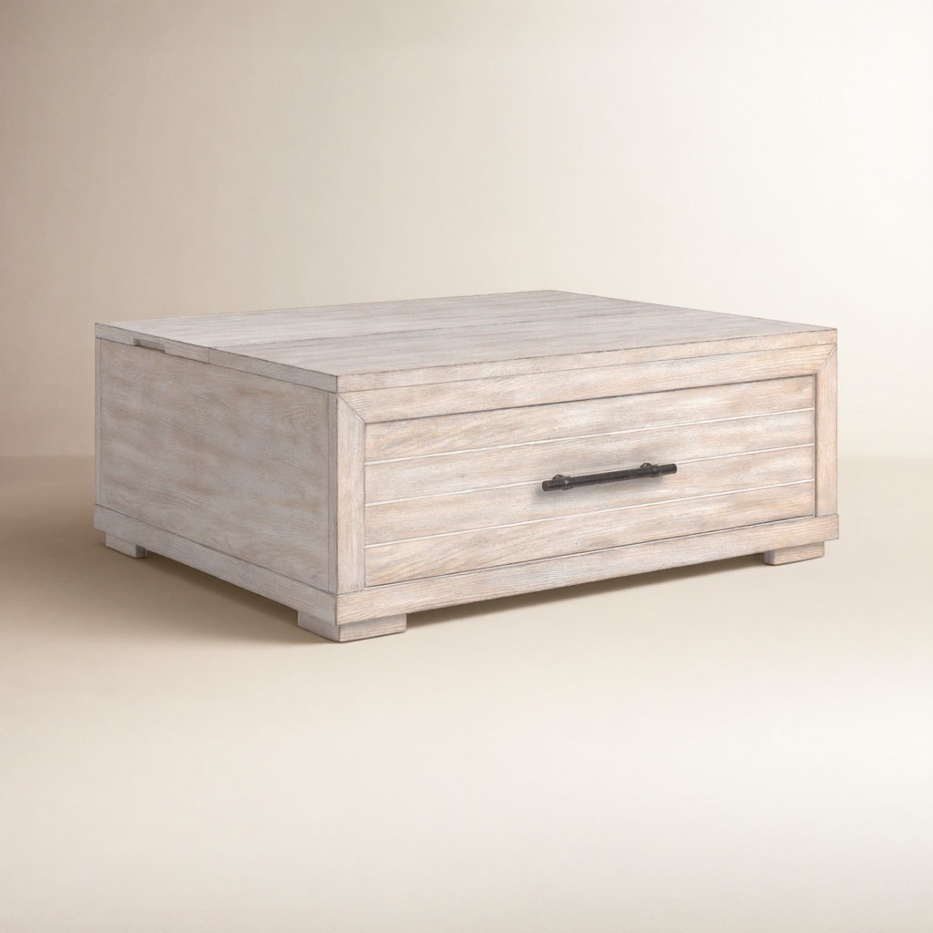 Appleton 46" Lift-Top Coffee Table, Weathered Oak