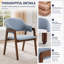 Chaise de salle à manger rembourrée en tissu Mid-Century-953096991