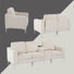 Ensemble de salon modulaire 3 pièces rembourré