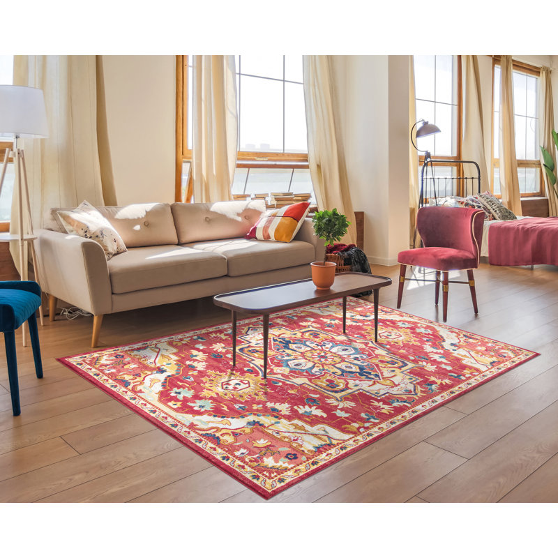 Oliverson Floral Area Rug, Rectangle 160cm x 230cm