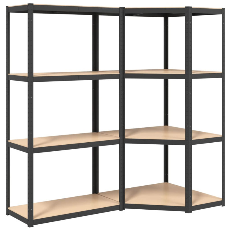 Anchal Plastic Shelving Unit, Anthracite
