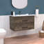 Meuble-lavabo flottant 20,4 po avec 2 tiroirs