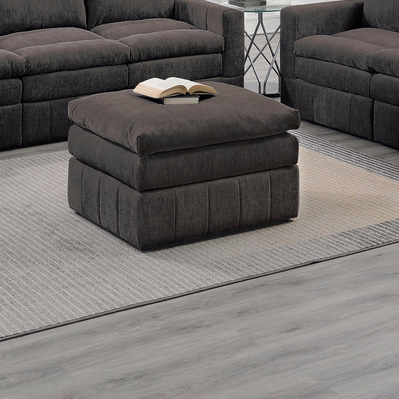 Repose-pieds contemporain 1pc, Brown