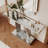 47" Glass Console Table Sofa Table