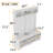 Modern Hallway Hall Tree with Metal Hooks and Storage Space, Multi-Functional Entryway Coat Rack with Shoe Cubbies, White-991362776