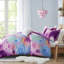 Édredon très grand / très grand avec imprimé de teinture par nœuds, microfibre douce, coussin texturé chic, literie aquarelle lavable à la machine, traitement, rembourrage,-129125037-129125041