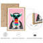 «Cool Lemur», ensemble de 2 encadrements amusants de singe avec crème glacée et lunettes de soleil pour décor de chambre d'enfant ou de café moderne-119347294-119347292