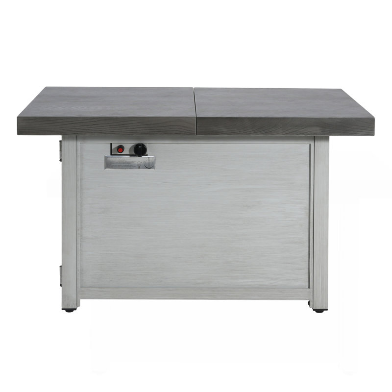 Extendable Rectangle Aluminum Alloy Fire Pit Table