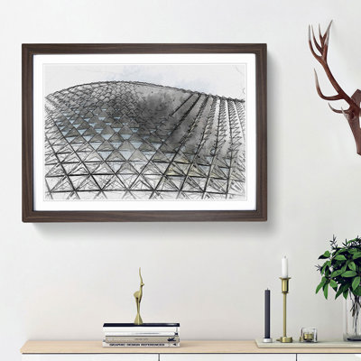 Architecture Sketch Vol.16 in Abstract - Picture Frame Drawing Print