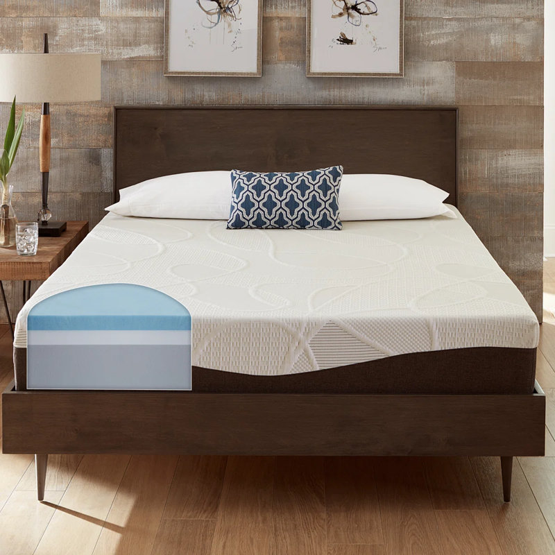 Slumber Solutions Plush Gel Memory Foam Mattress, Twin, 10"