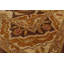 Tapis brun / beige / or en laine noué à la main de conception unique 6 pi 1 po x 9 pi 3 po