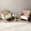 Chaise d'appoint moderne rembourrée avec structure en bois