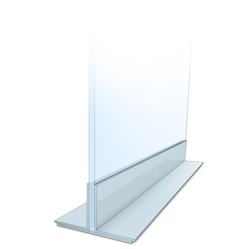 Testrite Booth Display Accessory, 36", Satin Silver