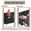 Canapé modulaire de 83,5 po avec canapé en L et canapé-lit modulaire avec espace de rangement, deux porte-gobelets et deux ports USB pour le salon-2044500760