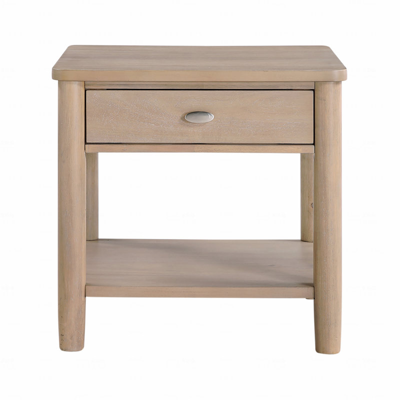 Table de bout 1Pc avec tiroir et tablette ouverte