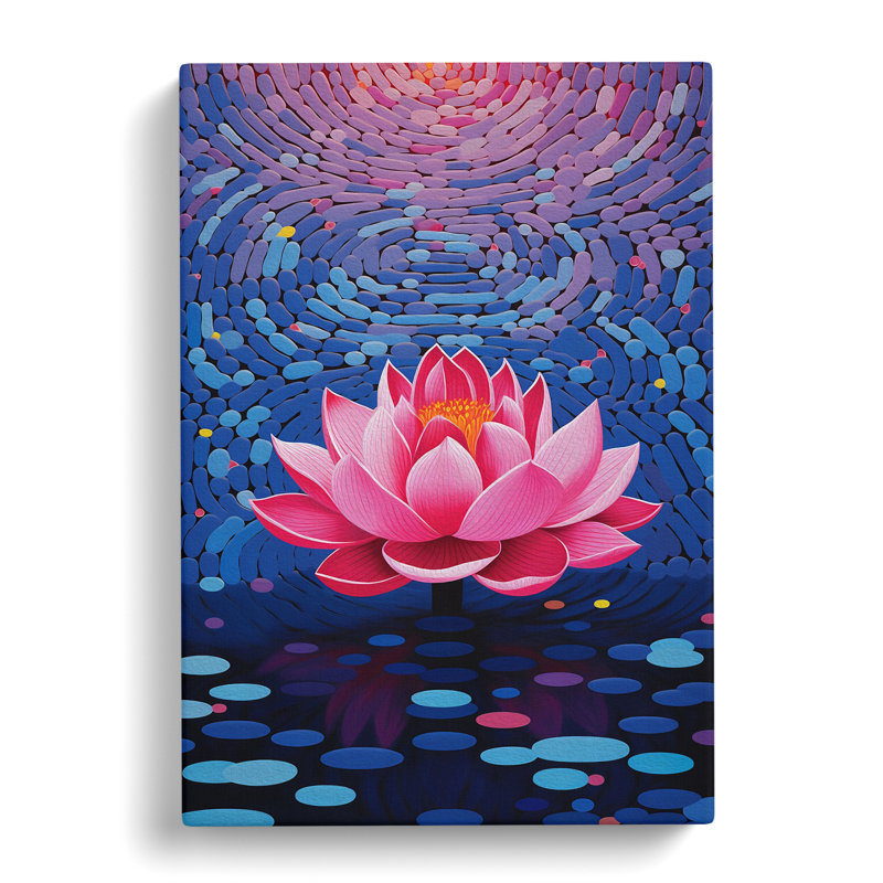 Lotus Flower Op - Print, 76cm H x 50cm W x 3cm D