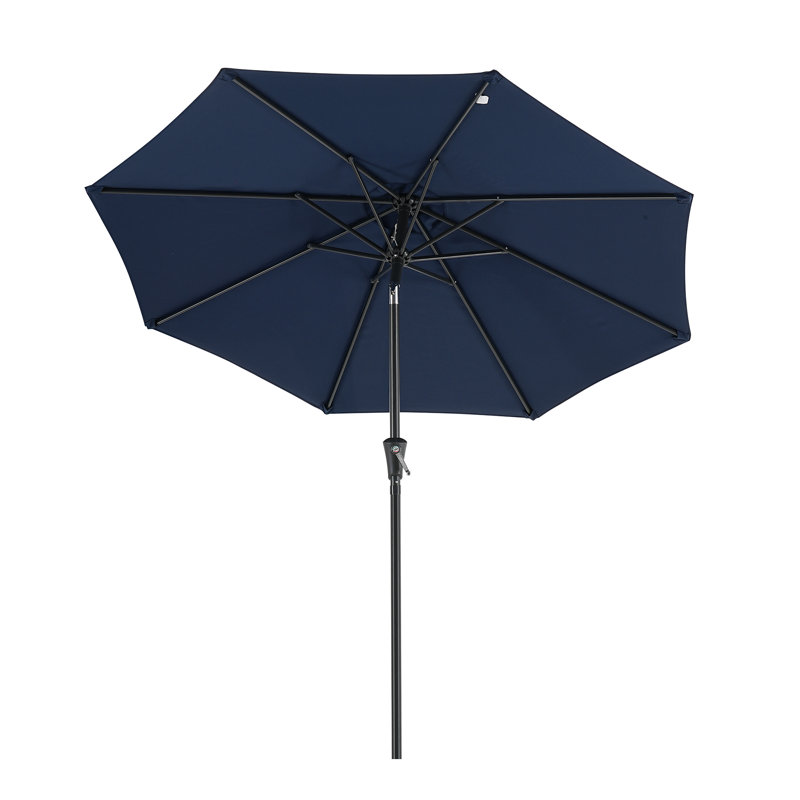 Parasol de marché 108 po Ruel, Bleu marine, 9 pi