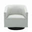 Fauteuil demi-tonneau pivotant en simili cuir Hall-687123744