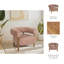 Chaise d'appoint arrondie avec pieds en bois-254028720-254028727